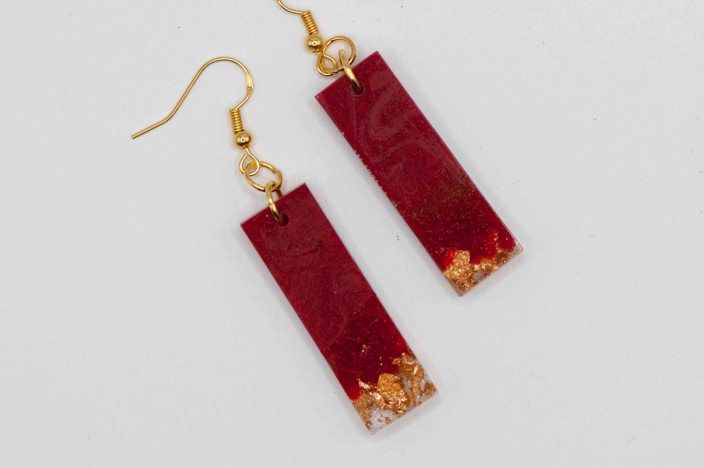 Red and Gold Earrings (bar)