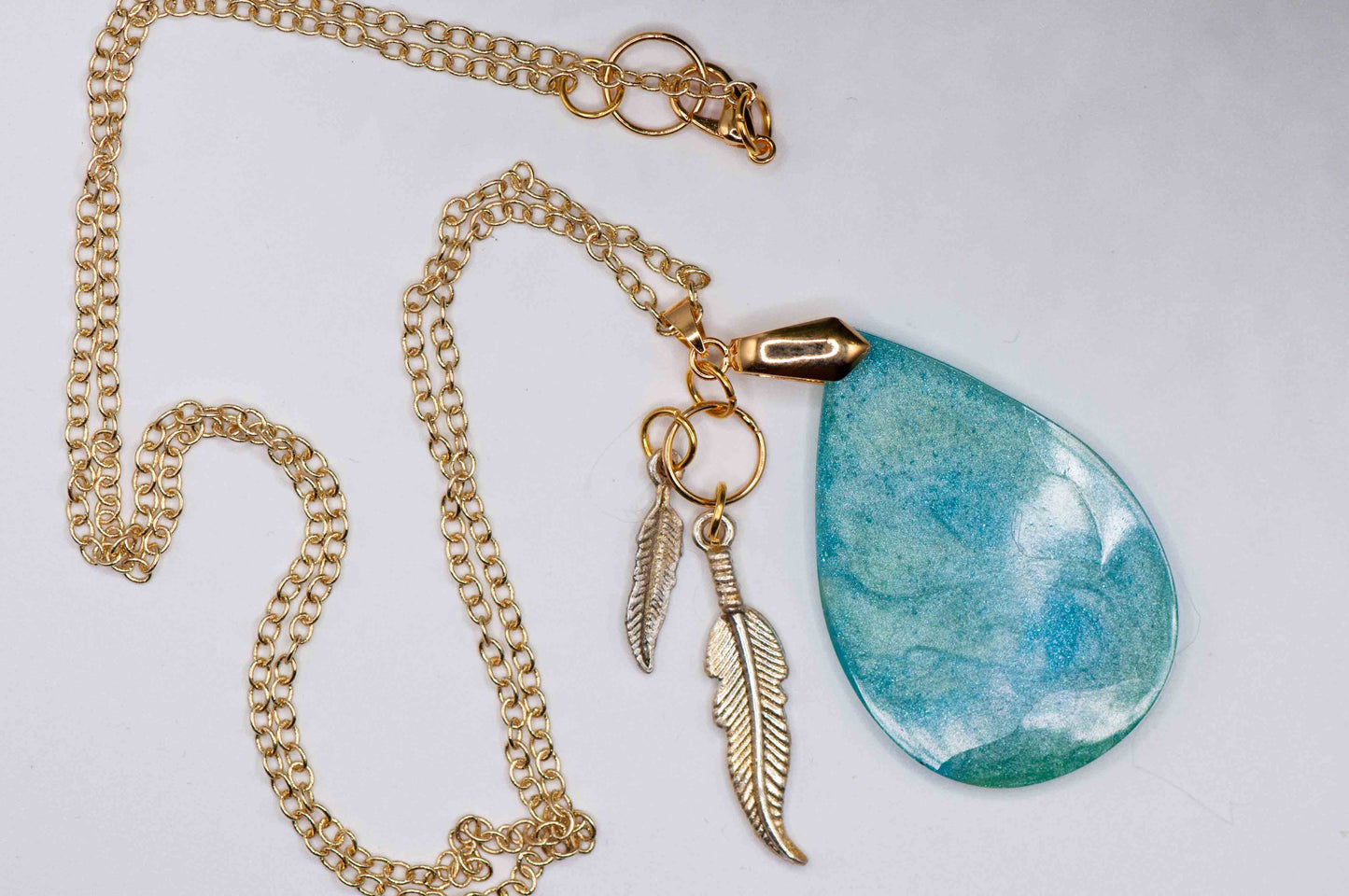 Ocean Blue Charm Necklace