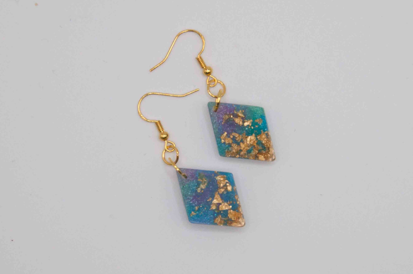 Mermaid Colored Earrings (diamond)