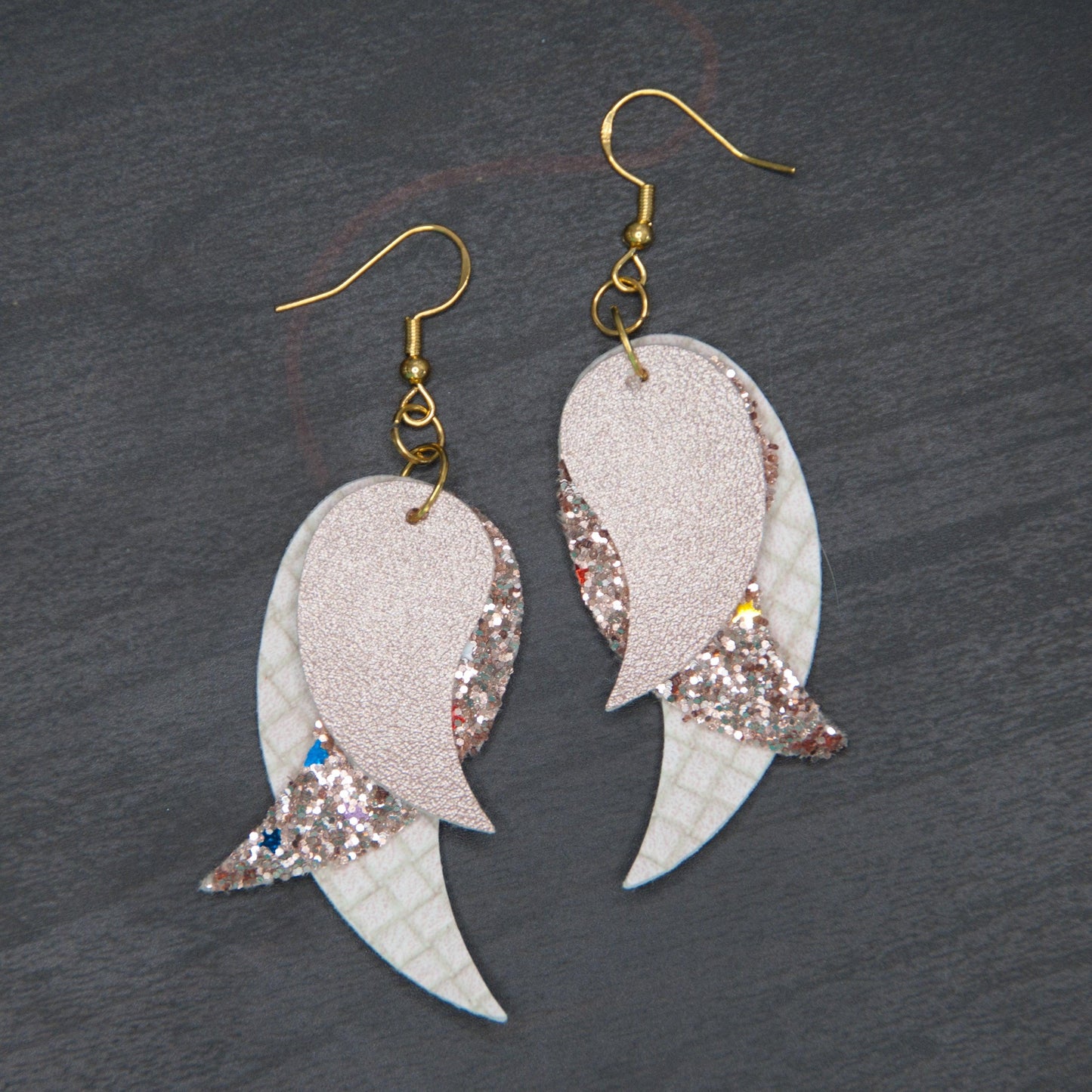 Rose Gold Sparkle Earrings